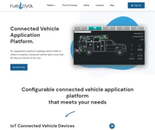 Fueloyal.com(Automotive IoT & Connected Vehicle Platform) Screenshot