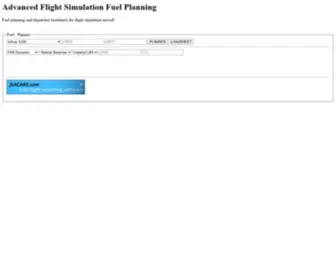 Fuelplanner.com(Advanced Fuel Planner for Microsoft Flight Simulator) Screenshot