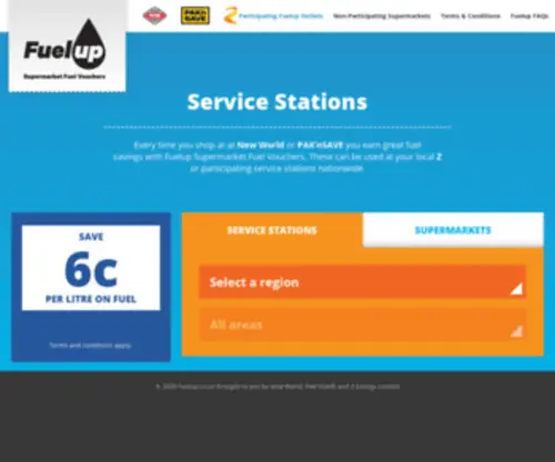 Fuelup.co.nz(Service Stations) Screenshot