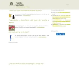 Fuentesaludable.com(Fuente saludable) Screenshot