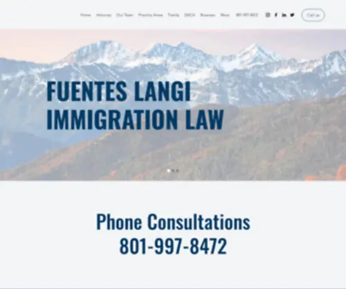 Fuenteslangi.com(Fuentes langi immigration) Screenshot