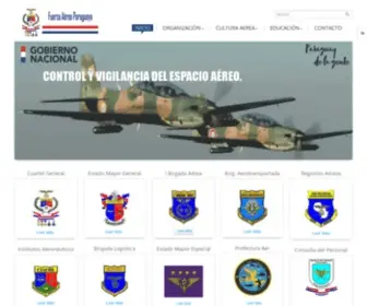 Fuerzaaerea.mil.py(FAP :: Fuerza Aérea Paraguaya) Screenshot