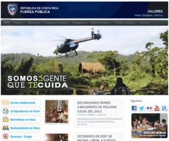 Fuerzapublica.go.cr(Ministerio de Seguridad Pública) Screenshot