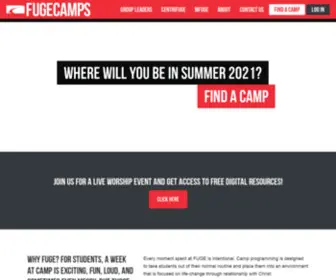 Fuge.com(FUGE Camps) Screenshot