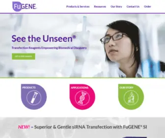 Fugene.com(FuGENE Transfection Reagents) Screenshot