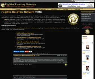 Fugitiverecovery.com(Fugitive Recovery Network (FRN)) Screenshot