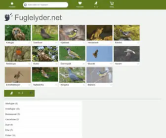 Fuglelyder.net(Oppdag de norske fugler ved hjelp av lyder og bilder) Screenshot