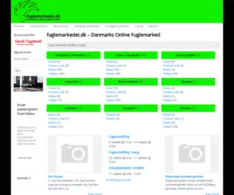 Fuglemarkedet.dk(Danmarks Online Fuglemarkedet) Screenshot