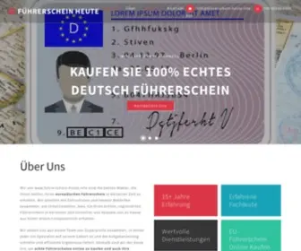 Fuhrerschein-Heute.info(Kaufen) Screenshot