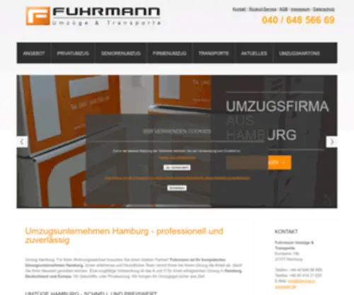 Fuhrmann-Umzuege.de(Umzugsunternehmen Hamburg) Screenshot