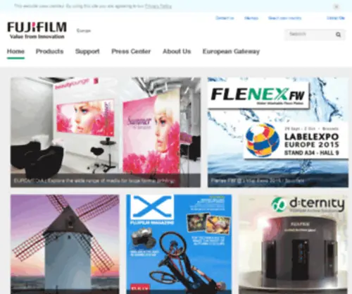 Fujicolor.eu(Fujifilm Europe) Screenshot