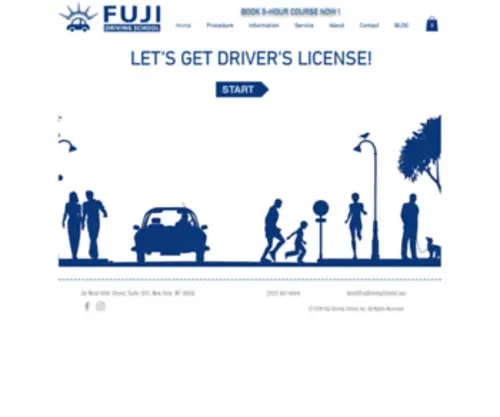 Fujidriving.com(Fuji Driving School) Screenshot