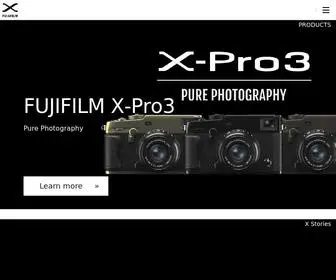 Fujifilm-X.com(FUJIFILM) Screenshot