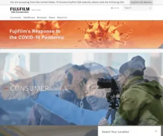 Fujifilm.com.au(FUJIFILM in Australia) Screenshot