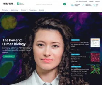 FujifilmCDi.com(FujiFilm Cellular Dynamics) Screenshot