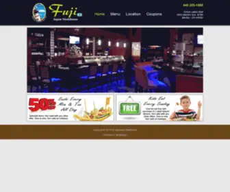 Fujihibachi.com(Fuji Japanese Steakhouse) Screenshot