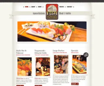 Fujiobx.com(The home of the only Outer Banks Japanese Steakhouse and Sushi Bar) Screenshot