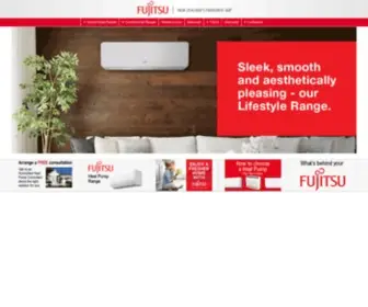 Fujitsugeneral.co.nz Screenshot