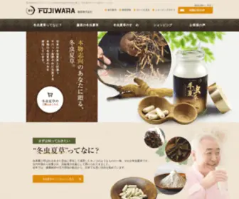 Fujiwara-Kenko.co.jp(冬虫夏草) Screenshot