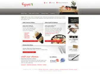 Fujiya.ca(Japanese Food Vancouver Sushi Restaurant BC) Screenshot