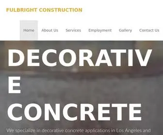 Fulbrightbuilding.com(Decorative Concrete Applications in Los Angeles) Screenshot