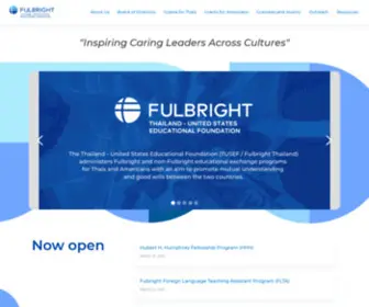 Fulbrightthai.org(Fulbright Thailand) Screenshot
