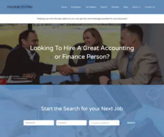 Fulcrumstaffing.com(Fulcrum Staffing) Screenshot