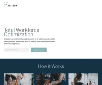 Fulcrumworks.com(Optimize your workforce by marketing work to all talent channels) Screenshot