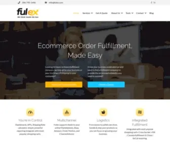 Fulex.com(Order Fulfillment for San Diego CA & Detroit MI) Screenshot