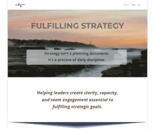 Fulfillingstrategy.com(Fulfilling Strategy) Screenshot