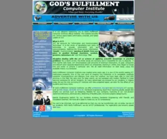 Fulfillmentict.com(God's Fulfillment Computer Institute official Websie) Screenshot