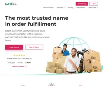 Fulfillrite.com(Order Fulfillment for Ecommerce & Crowdfunding) Screenshot