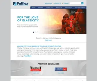 Fulflex.com(Industrial & Custom Color Elastic) Screenshot