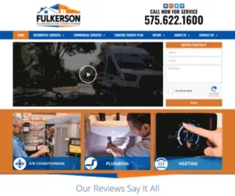 Fulkerson-Services.com(Fulkerson Plumbing & Air Conditioning) Screenshot