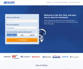 Full-Auto-Coverage.com(Auto Insurance Quotes Online) Screenshot