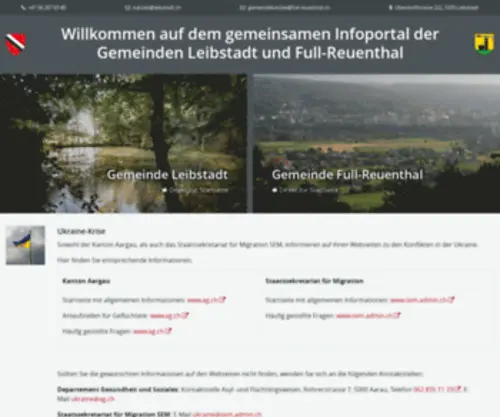 Full-Reuenthal.ch(Gemeinde Leibstadt) Screenshot