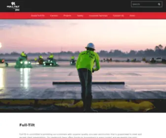 Full-Tiltconstructors.com(Self-Performed Tilt-Up Panels, Foundations, Slab on Grade) Screenshot