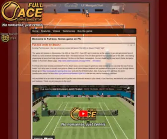 Fullacetennis.com(Full Ace tennis simulator) Screenshot