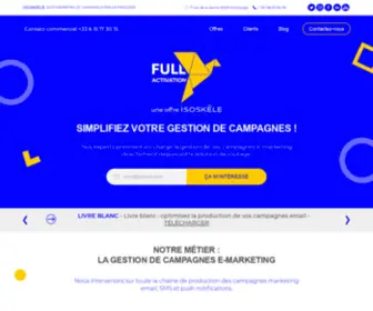 Fullactivation.fr(Confiez vos campagnes e) Screenshot