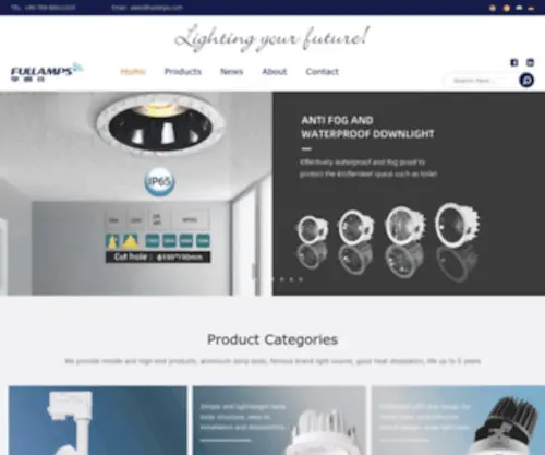 Fullamps.com(Fullamps Lighting Technology Limited) Screenshot