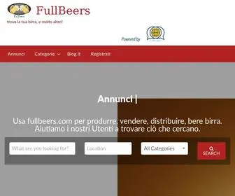 Fullbeers.com(FULLBEERS BIRRA E MOLTO ALTRO) Screenshot