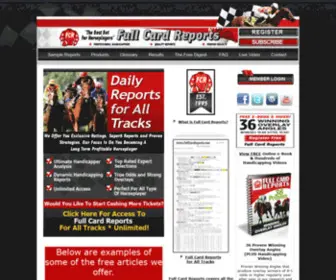Fullcardreports.com(Horse Racing Handicapping Picks) Screenshot