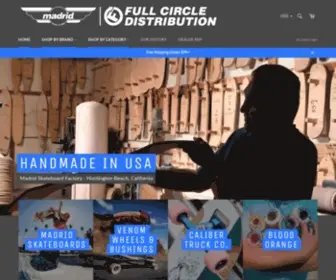 Fullcircledistribution.com(Madrid Skateboards) Screenshot