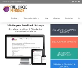 Fullcirclefeedback.com.au(360 Degree Feedback made easy) Screenshot