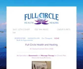 Fullcircleolympia.com(Full Circle Health & Healing) Screenshot