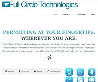 Fullcircletech.com(E-Permitting and E-Licensing Solutions) Screenshot