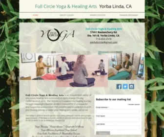 Fullcircleyogaoc.com(Full Circle Yoga & Healing Arts) Screenshot