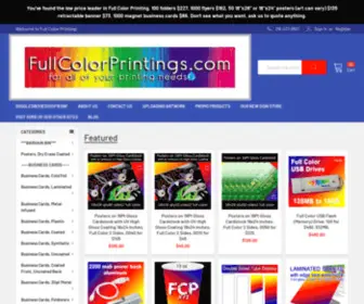 Fullcolorprintings.com(Full Color Printing) Screenshot