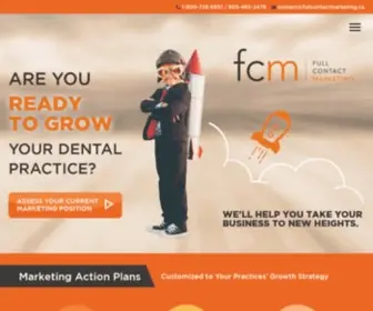 Fullcontactmarketing.ca(Dental Marketing Canada) Screenshot