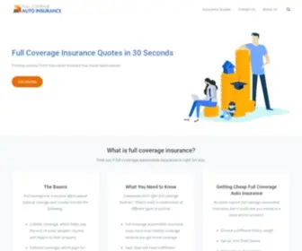 Fullcoverageautoinsurances.com(Full Coverage Auto Insurance) Screenshot